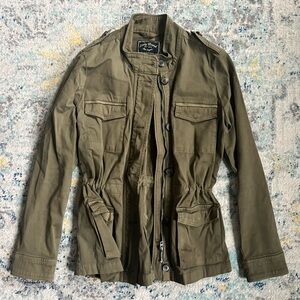 Lucky Brand Olive Green Military Style Jacket, S